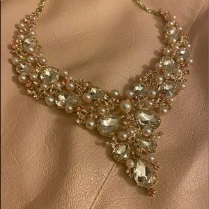 Pink Jeweled Necklace